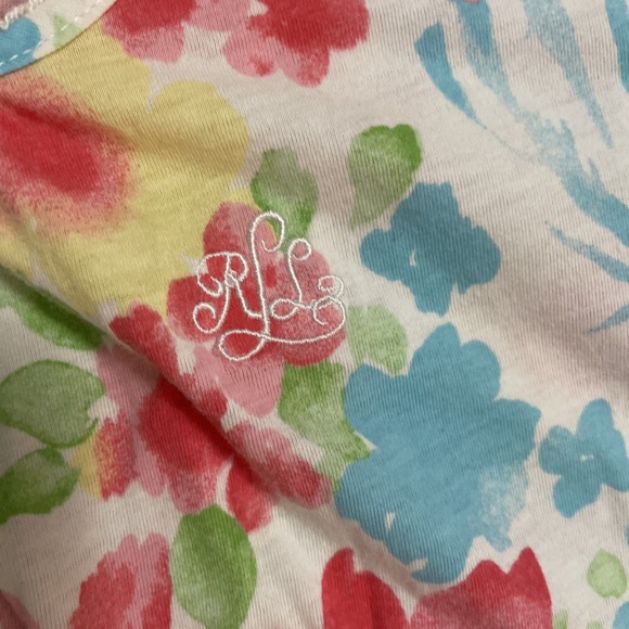 Lauren Ralph Lauren Monogram Women's‎ Floral Pajama Shorts Set XL - Picture 4 of 9
